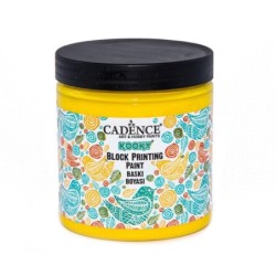 Farba do linorytu Block Printing Cadence 250 ml żółta