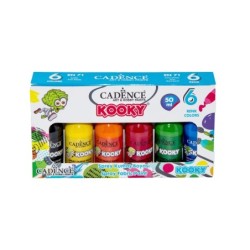 Farby do tkanin w sprayu Kooky, zestaw 6x50ml