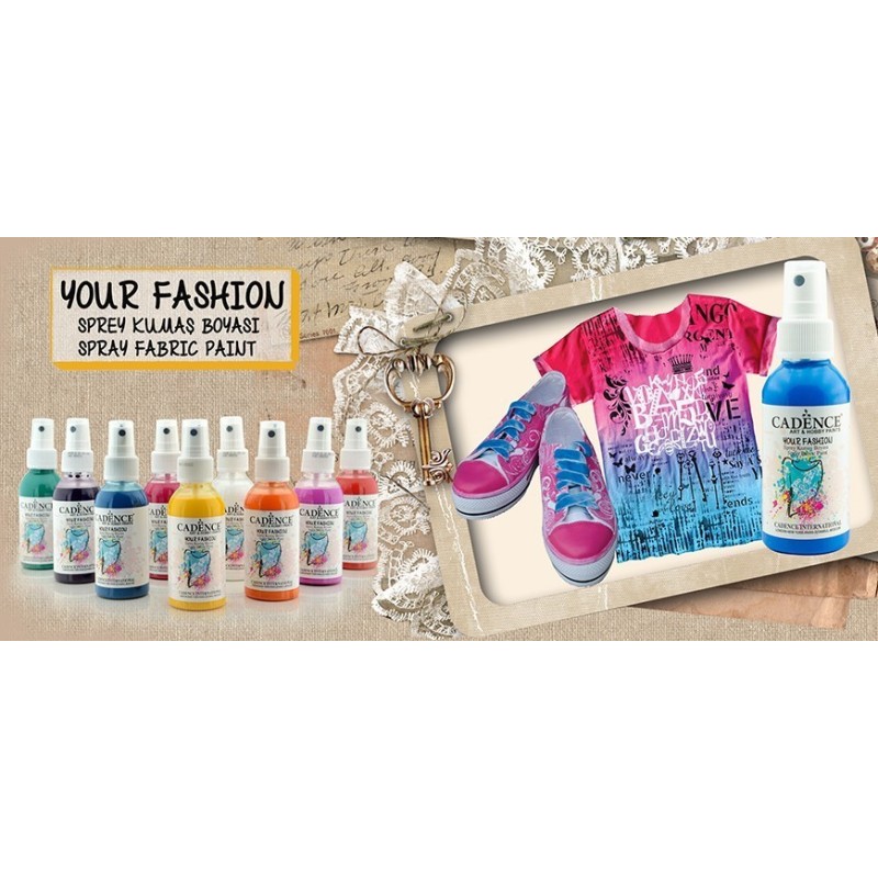 Farba do tkanin w sprayu zielona trawa 100ml
