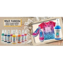 Farba do tkanin w sprayu cytrynowy 100ml