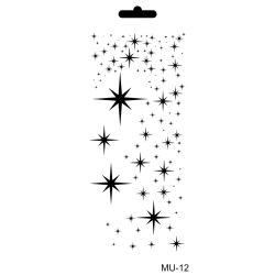 Szablon Mix Media MU Cadence 10x25 cm – Różne Wzory do Decoupage i Scrapbookingu