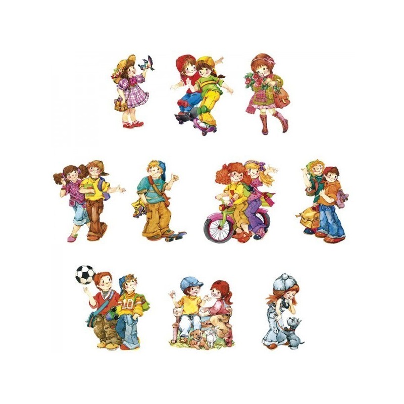 Motywy 3D MŁODZIEŻ 10szt, 5-9 cm