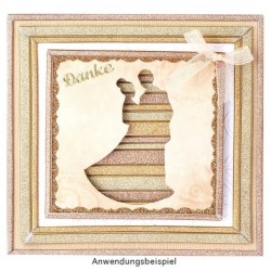 Dziurkacz ozdobny, MŁODA PARA 4x6,3cm