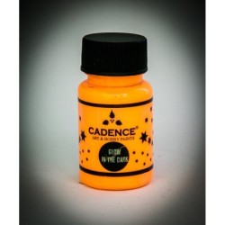 Farba fluorescencyjna Glow In the Dark 50ml, Pomarańczowy