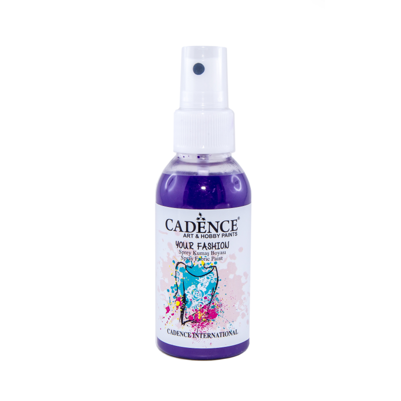 Farba do tkanin w sprayu purpurowa 100ml