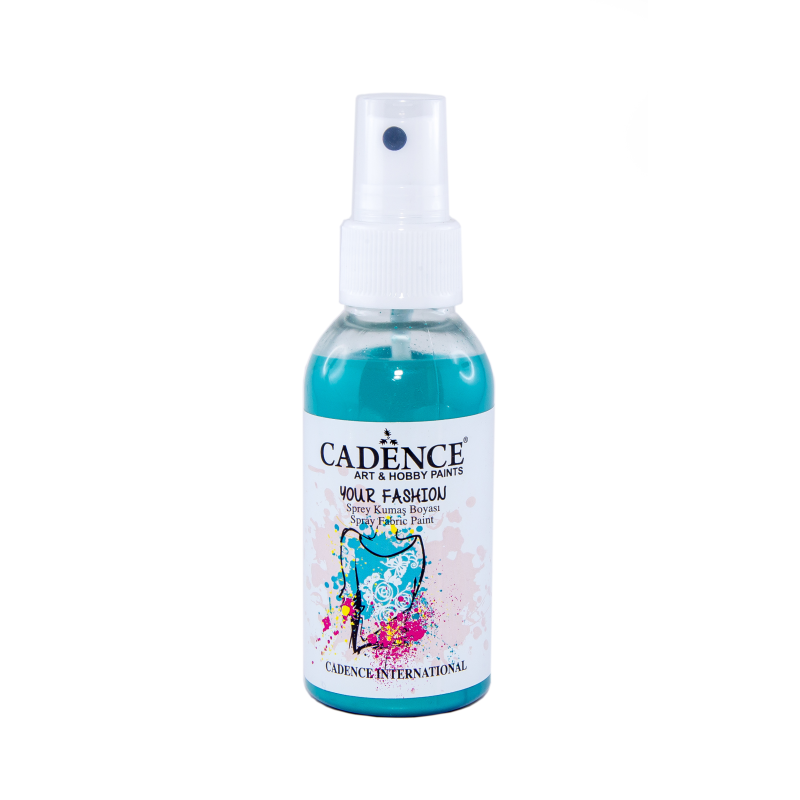 Farba do tkanin w sprayu turkus 100ml