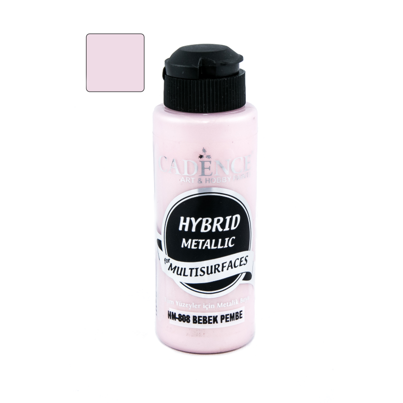Farba hybrydowa metalik 120ml dziecięcy róż