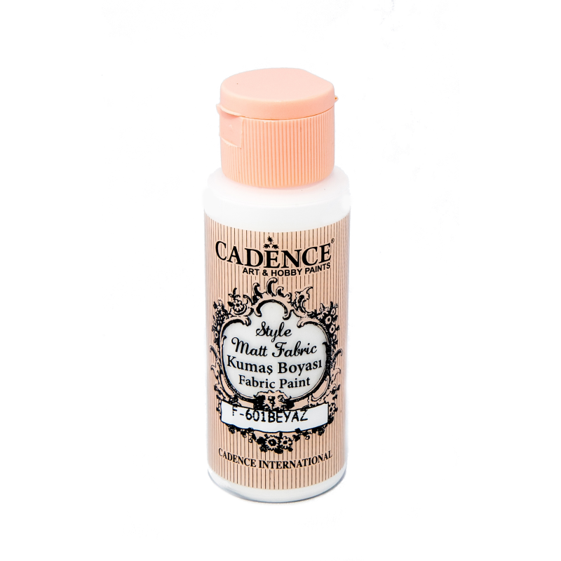 Farba matowa do tkanin Cadence 59 ml, biały
