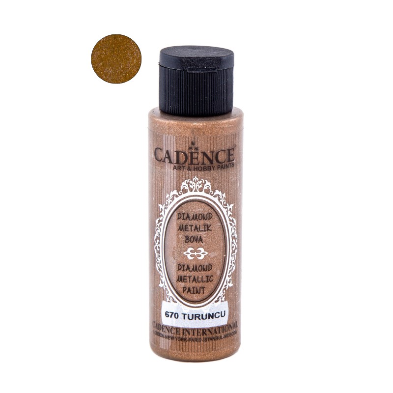 Farba Diamond metalik 70 ml - pomarańcz