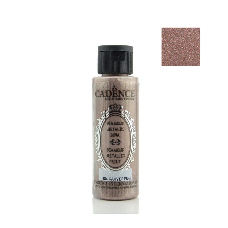 Farba Diamond metalik 70 ml - brąz