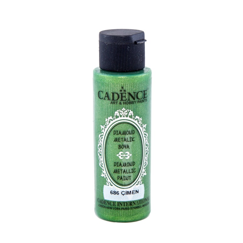 Farba Diamond metalik 70 ml - trawiasty