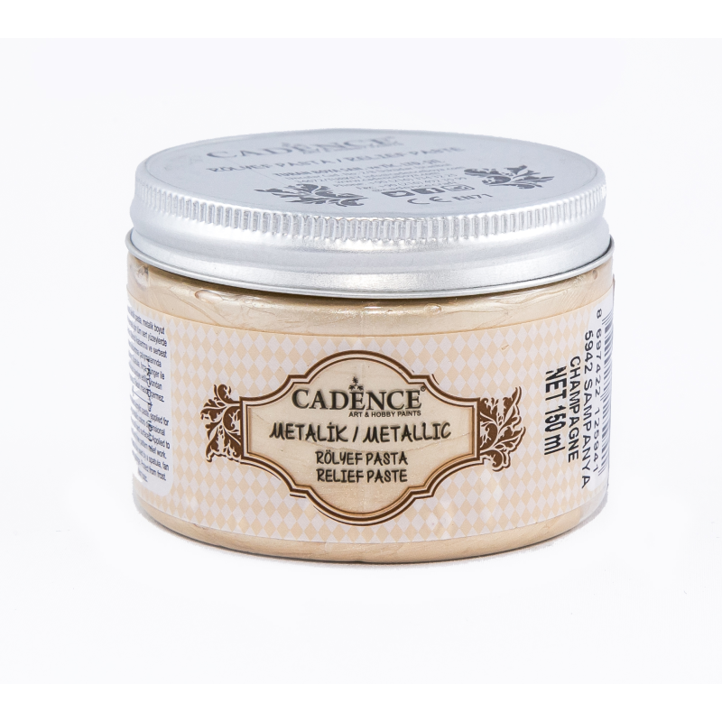 Pasta strukturalna metalizowana 150ml, szampański