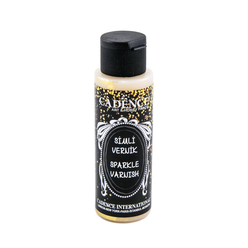 Wykończeniowy lakier brokatowy - złoty 70ml