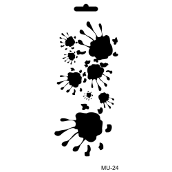 Szablon Mix Media MU Cadence 10x25 cm – Różne Wzory do Decoupage i Scrapbookingu