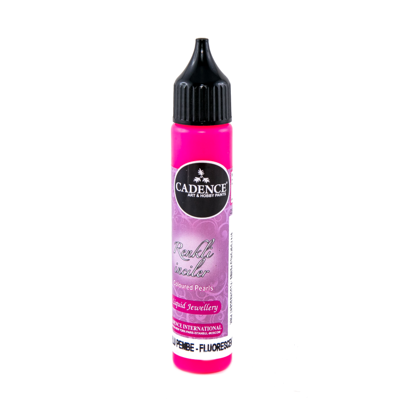 Perełki fluororescencyjne 25ml - różowy