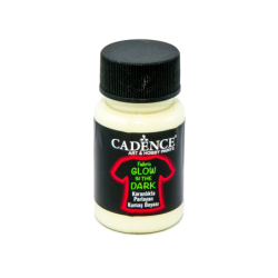 Farba świecąca w ciemności do tkanin 50ml  jasna zieleń