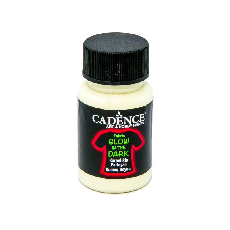 Farba świecąca w ciemności do tkanin 50ml  jasna zieleń
