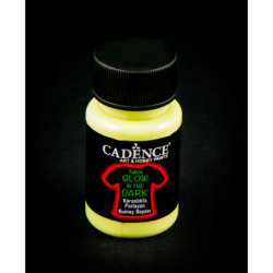 Farba świecąca w ciemności do tkanin 50ml  jasna zieleń