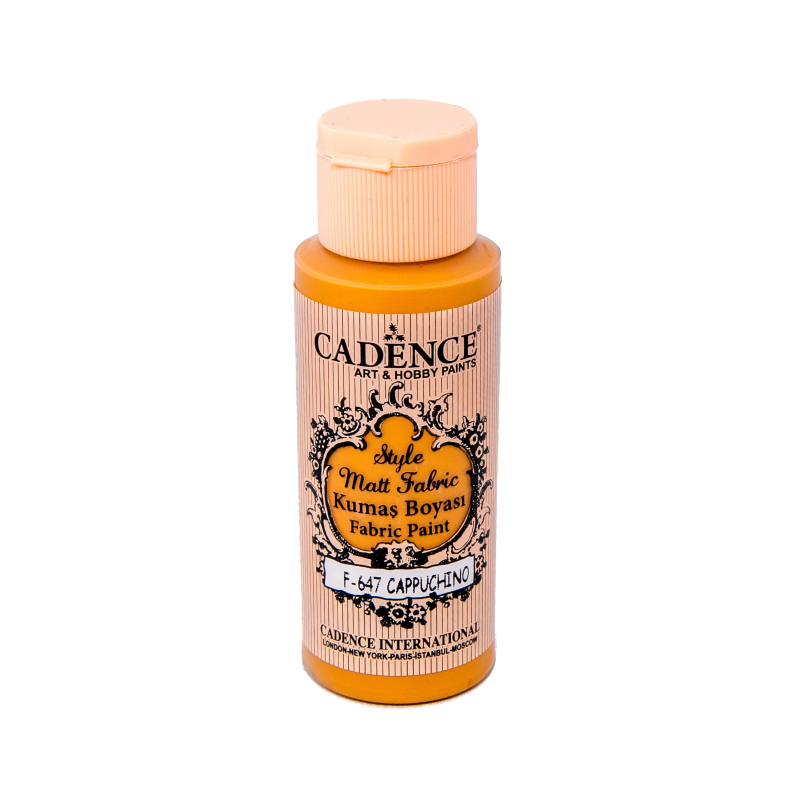 Farba matowa do tkanin Cadence 59 ml, cappuchino