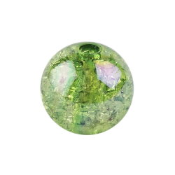 Koraliki perełki zielono-opalizujące 10mm 50 szt.