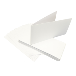 Baza kartki DL pozioma 9,9x21cm biała matowa 10szt