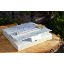 Pudełko na kartkę koperta 3D białe 14x14x1,7cm GoatBox