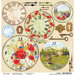 Tuscan Clocks rozm. 30,5 x 30,5 cm CBSS102