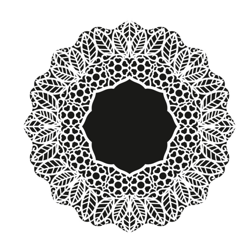 Szablon Cadence,  rozm. 30x30 cm, liście,  DCS001