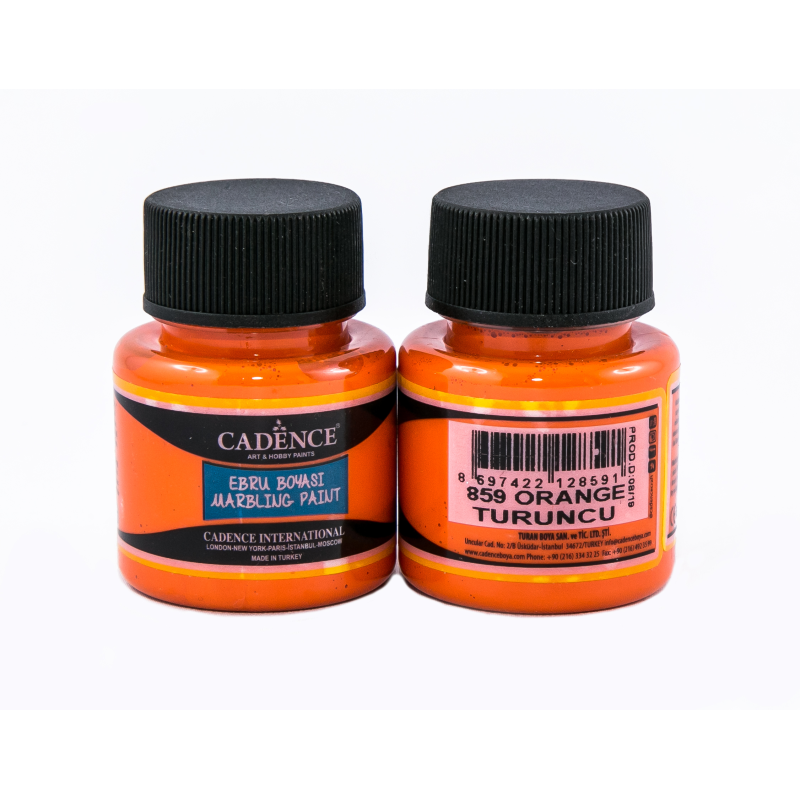 Farba ebru marbling 45ml pomarńczowy