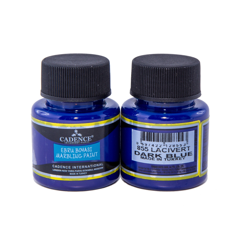 Farba ebru marbling 45ml ciemny niebieski