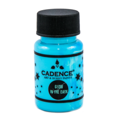 Farba fluorescencyjna Glow In the Dark 50ml, Niebieski