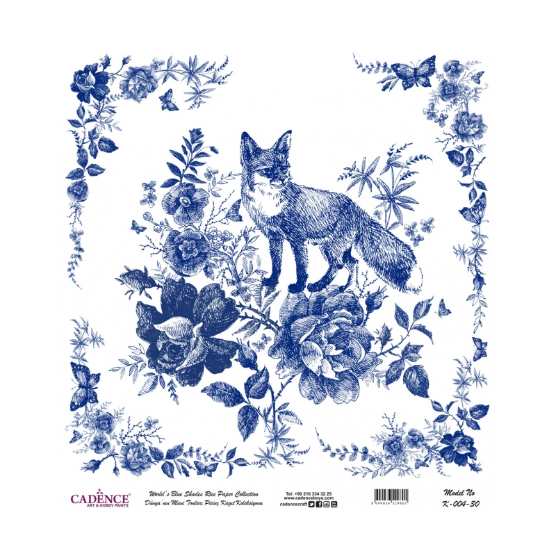 Papier ryżowy Cadence 60x60 cm K004