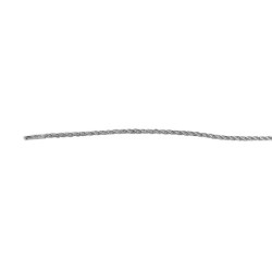 Sznurek srebrny2 grubości 2 mm oraz 2,5 mm
