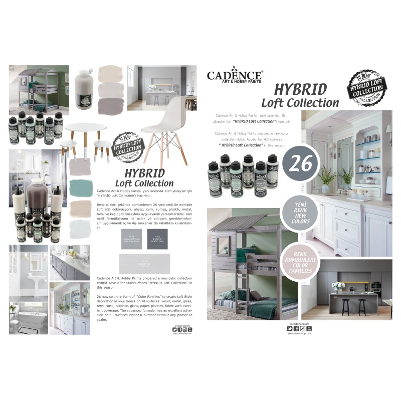 Cadence Farba Akrylowa Hybrydowa, Antracyt 70 ml