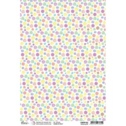 Piuma papier ryżowy, rozm A4, Polka dots