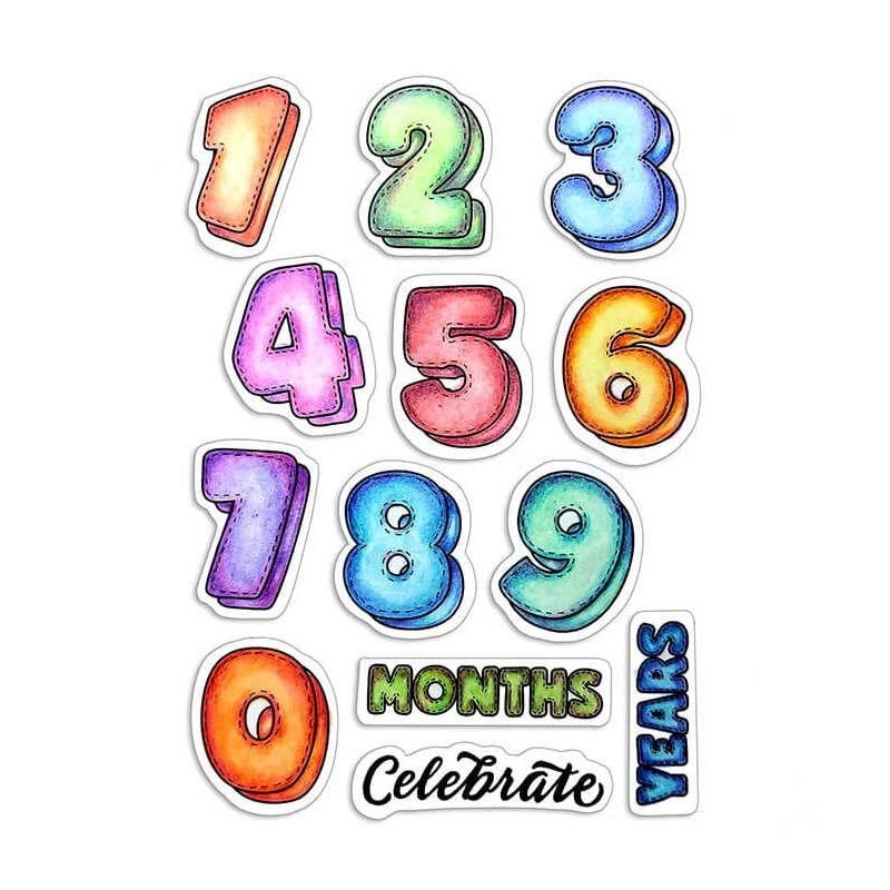 Ciao Bella stemple, zestaw, rozm. 10x15 cm, Baby Months & Year
