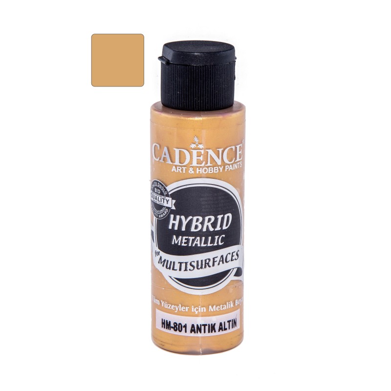 Farba hybrydowa metalik 70ml, antyczne złoto