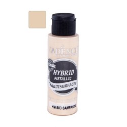 Farba hybrydowa metalik 70 ml, szampański