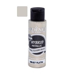 Farba hybrydowa metalik 70ml, platyna