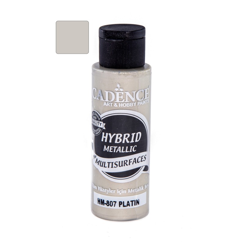 Farba hybrydowa metalik 70ml, platyna