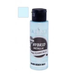 Farba hybrydowa metalik 70ml, dziecięcy niebieski