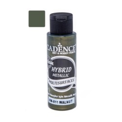 Farba hybrydowa metalik 70ml, orzechowa zieleń