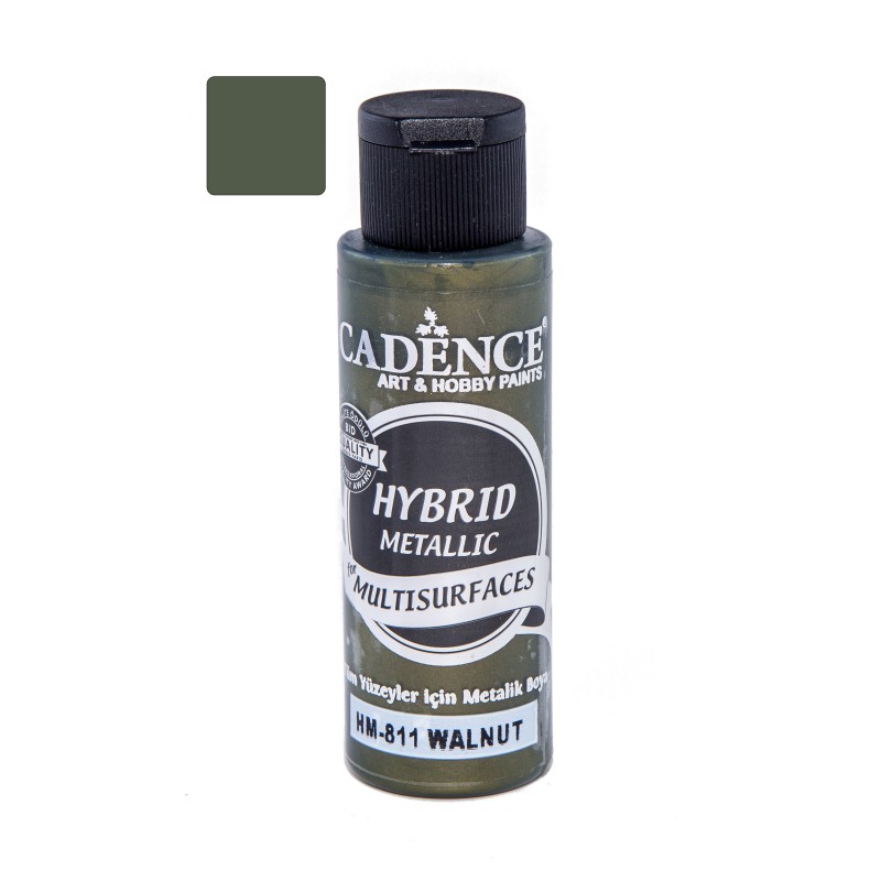 Farba hybrydowa metalik 70ml, orzechowa zieleń
