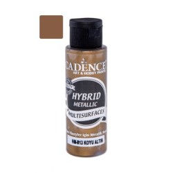 Farba hybrydowa metalik 70 ml, ciemne złoto