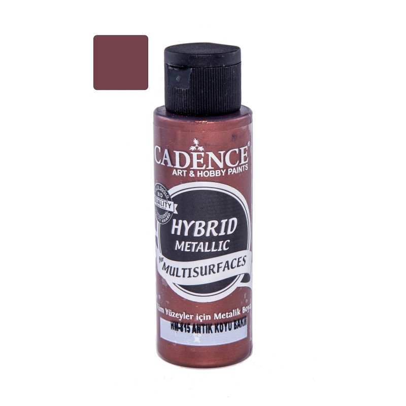 Farba hybrydowa metalik 70ml, antyczna miedź