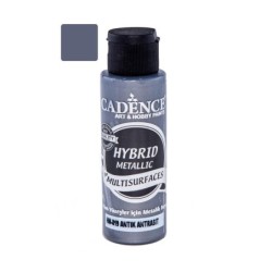 Farba hybrydowa metalik 70ml, antracyt