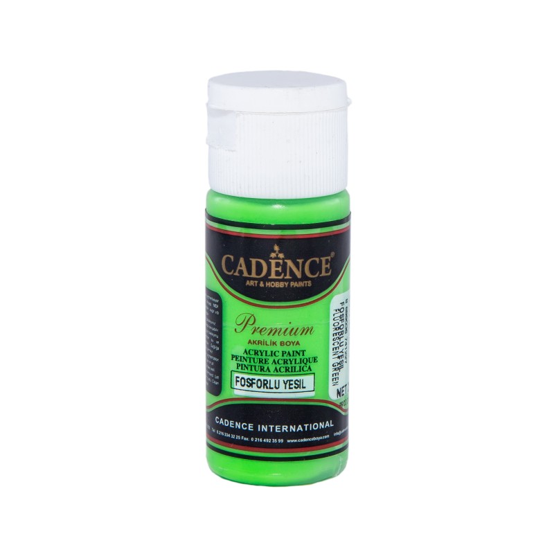 Farba Premium fluorestencyjna 25ml, zielona