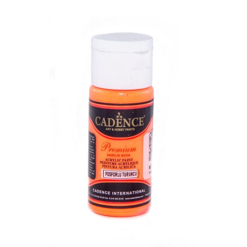 Farba Premium fluorestencyjna 25ml, pomarańcz