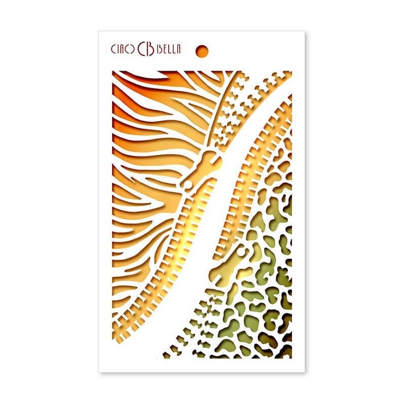 Szablon Ciao Bella 12cm x 20cm MSB002