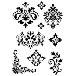Szablon rozm. A4 - ornamenty 2